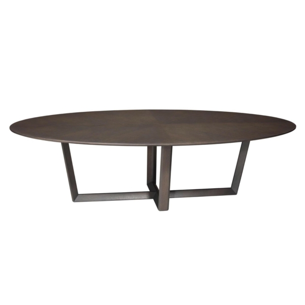 TABLE OVALE LOUNGE FIXE HT(m) 0.68