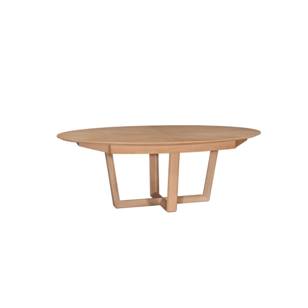 TABLE OVALE LOUNGE HAUTE AVEC ALLONGE