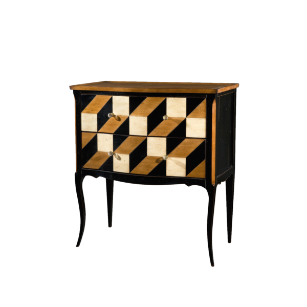 COMMODE 2 TIROIRS ATOUT CARREAU