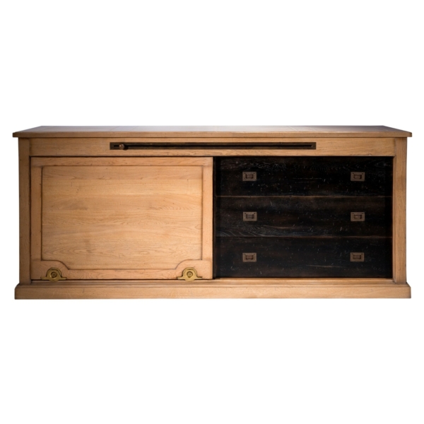 ENFILADE 1 PORTE 3 TIROIRS HORLOGER
